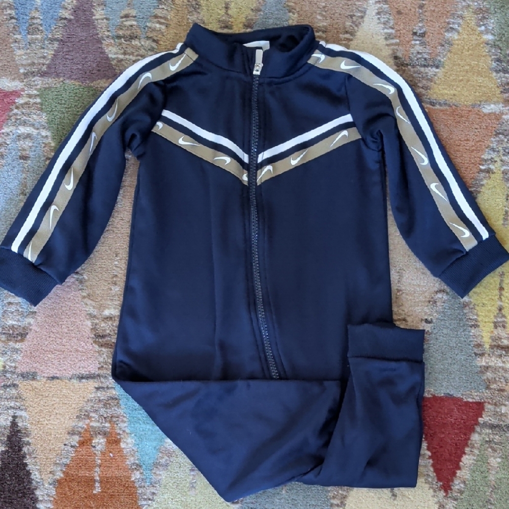 Nike Navy and Gold Kids Bodysuit